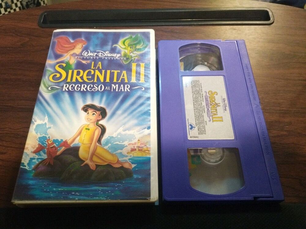 La Sirenita II Regreso al Mar VHS Walt Disney - Spanish Dubbed Little Mermaid II